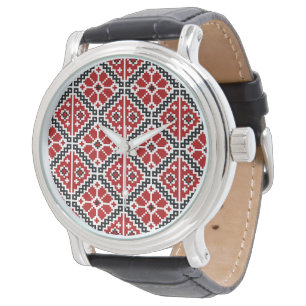 Slavisch Etnisch Borduurwerk, Traditioneel Balkan Horloge