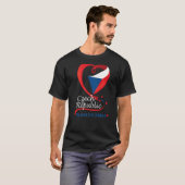 Slavkov U Brna Tsjechië Heart Flag Emblem T-shirt (Voorkant volledig)