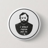 Slavoj Zizek - Ik zou liever niet Buttonnen Ronde Button 5,7 Cm (Voorkant)