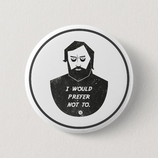 Slavoj Zizek - Ik zou liever niet Buttonnen Ronde Button 5,7 Cm (Voorkant)