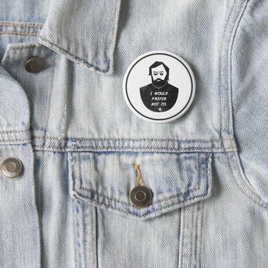 Slavoj Zizek - Ik zou liever niet Buttonnen Ronde Button 5,7 Cm (In situ)