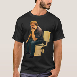 Slavoj Zizek op het toilet T-shirt