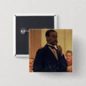Slavonic Composers Vierkante Button 5,1 Cm (Voorkant /achterkant)