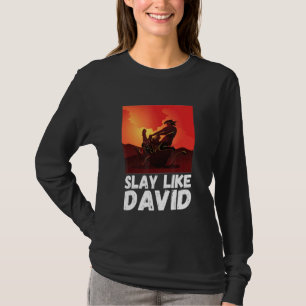 Slay als David Bible Theme Old Testament Christia T-shirt