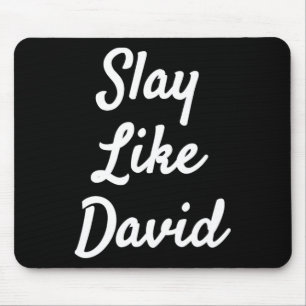 Slay als David Christendom Bijbelgeschenk Muismat