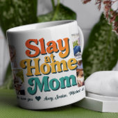 Slay at Home Mom Gepersonaliseerde 8 Fotocollage Koffiemok