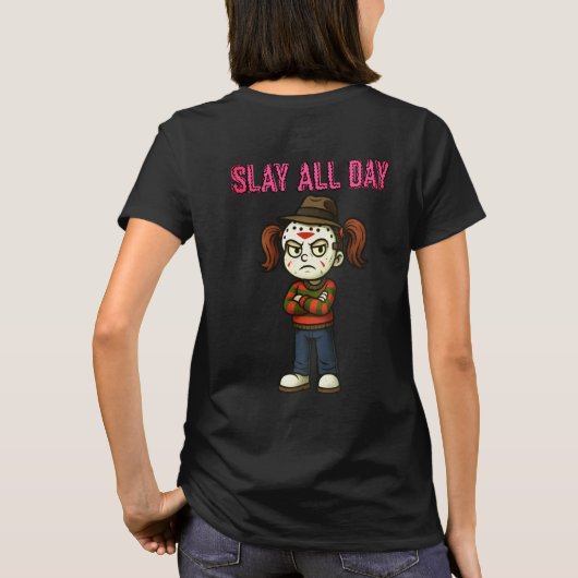 Slay de hele dag - 2 t-shirt (Achterkant)