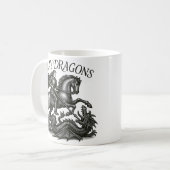 Slay Dragons Koffiemok (Voorkant links)