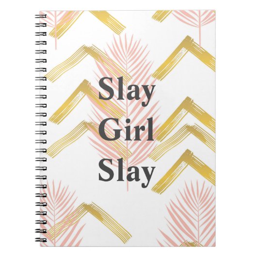 Slay Girl Slay Pink Notebook Notitieboek (Voorkant)