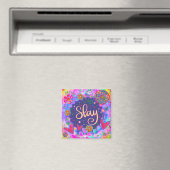 Slay Hearts  Funny Floral Inspirivity Magneet (Insitu (Vaatwasser))
