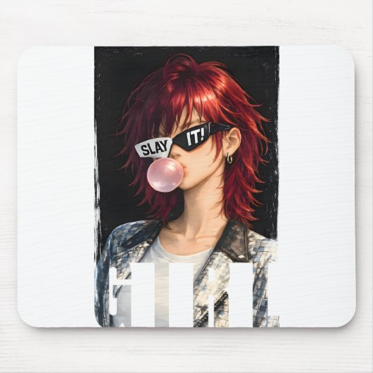 SLAY IT! – Bubble-gum Rebel Collection Muismat (Voorkant)