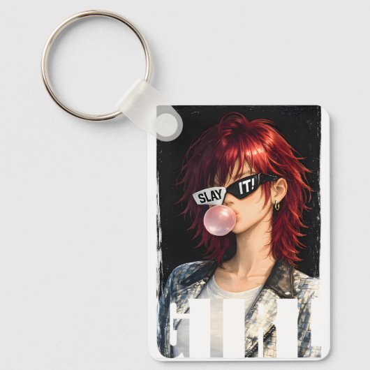 SLAY IT! – Bubble-gum Rebel Collection Sleutelhanger (Voorkant)