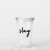 Slay | Modern minimalist Trendy Stylish Urban Acryl Drinkbeker (Voorkant)