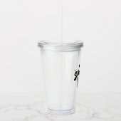 Slay | Modern minimalist Trendy Stylish Urban Acryl Drinkbeker (Rechts)