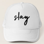 Slay | Modern minimalist Trendy Stylish Urban Trucker Pet (Voorkant)