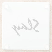 Slay Modern Trendy Glazen Onderzetter (Achterkant)