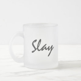 Slay Modern Trendy Matglas Koffiemok