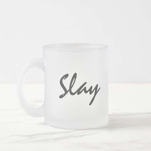 Slay Modern Trendy Matglas Koffiemok (Links)