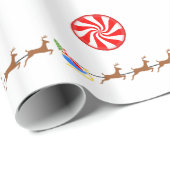 Slay & Peppermint-Snoep voor de kerstman Cadeaupapier (Rol Hoek)