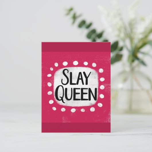 Slay Queen Briefkaart (Staand voorkant)