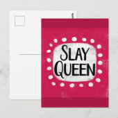 Slay Queen Briefkaart (Voorkant / Achterkant)