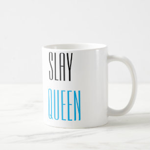 Slay Queen Funny Sayings Typografie Koffiemok