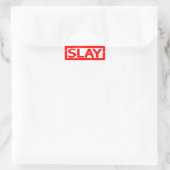 Slay Stamp Ronde Sticker (Tas)