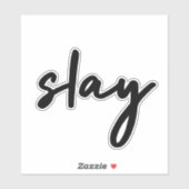 Slay | Stijlvolle, moderne, minimalistische laptop Sticker (Vel)