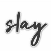 Slay | Stijlvolle, moderne, minimalistische laptop Sticker (Voorkant)
