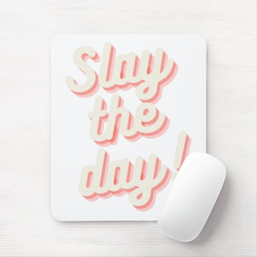 Slay the Day Funny Boss Babe Entrepreneur Muismat (Met muis)