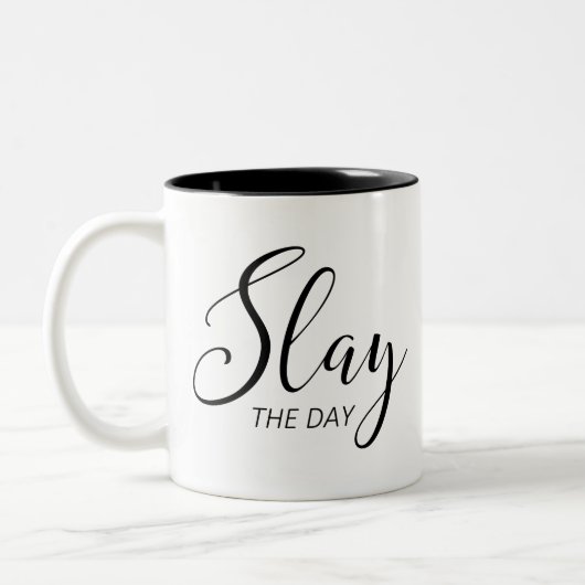 Slay the Day Tweekleurige Koffiemok (Links)