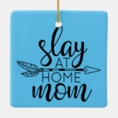 Slay thuis moeder keramisch ornament (Achterkant)