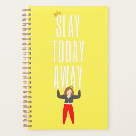 Slay Today Away Planner Yellow (Voorkant)