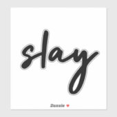Slay | Trendy Stijlvol modern, minimalistisch skat Sticker (Vel)