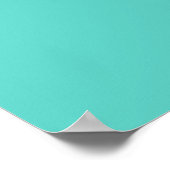 Slay | Trendy Stylish Modern Minimalist Cyan Green Poster (Hoek)