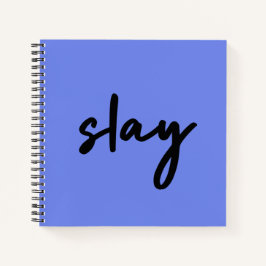 Slay | Urban Blue Modern Trendy Stylish Minimalist Notitieboek