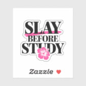Slay voor de studie - Sassy Back-to-School Sticker (Vel)