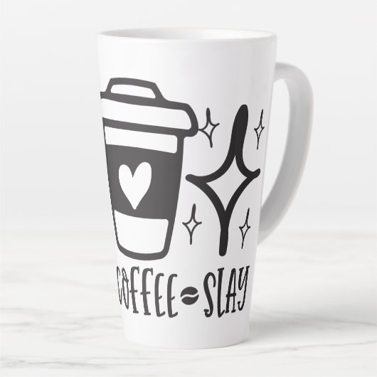 Slay Your Day met Koffie Latte Mok (Rechterhoek)