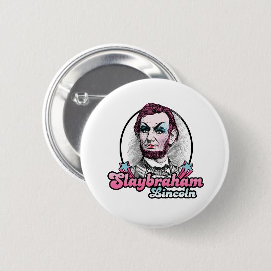 Slaybraham Lincoln Ronde Button 5,7 Cm (Voorkant /achterkant)