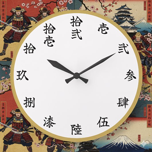 Slayer-Style Kanji Anime Numeral Wall Clock Grote Klok
