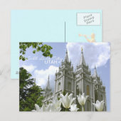 SLC LDS Temple Briefkaart (Voorkant / Achterkant)