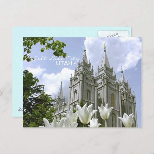 SLC LDS Temple Briefkaart (Voorkant / Achterkant)