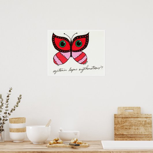 SLE afdrukken Poster (Keuken)