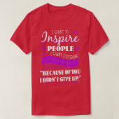 SLE Awareness Lupus Butterfly Rash Cure Paarse Rib T-shirt (Design voorkant)