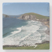 Slea Head, Dingle, Ierse marmer Onderzetters. Stenen Onderzetter (Voorkant)