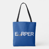 Slearper Canvas tas - Royal Blue (Achterkant)