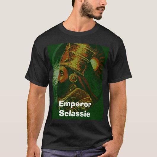 Sleassie, keizer Selassie T-shirt (Voorkant)