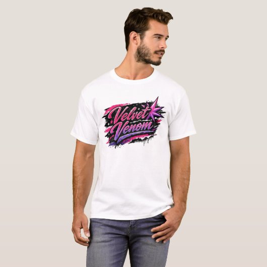Sleaze Glam Throwback T-shirt (Voorkant volledig)