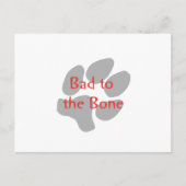 Slecht aan de Bot (pauw druk) Briefkaart (Voorkant)