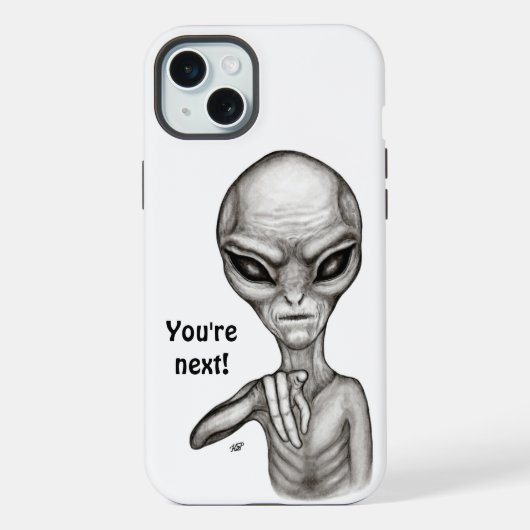 Slecht Alien, Jij bent de volgende! iPhone Hoesje (Achterkant)